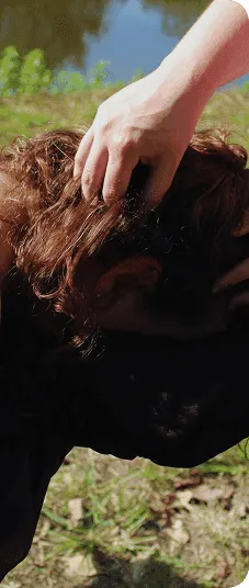 Relaxing massage therapy session