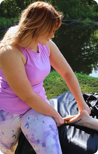 Massage therapy session